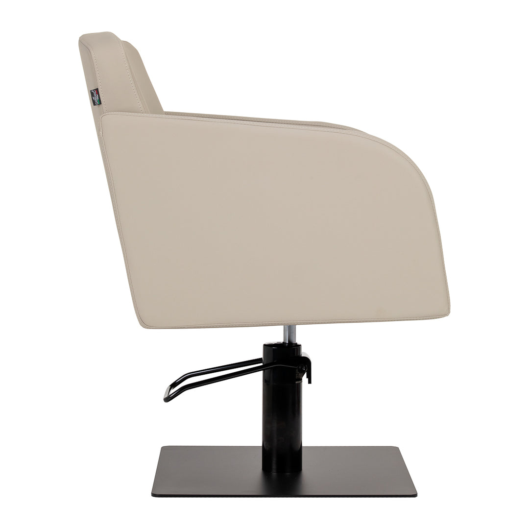 Poltrona parrucchiere Gabbiano Elda Beige-Nero - immagine 4
