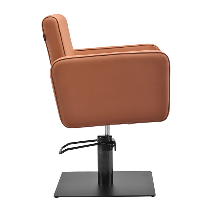Poltrona parrucchiere Gabbiano Bilbao Marrone-Nero - immagine 4