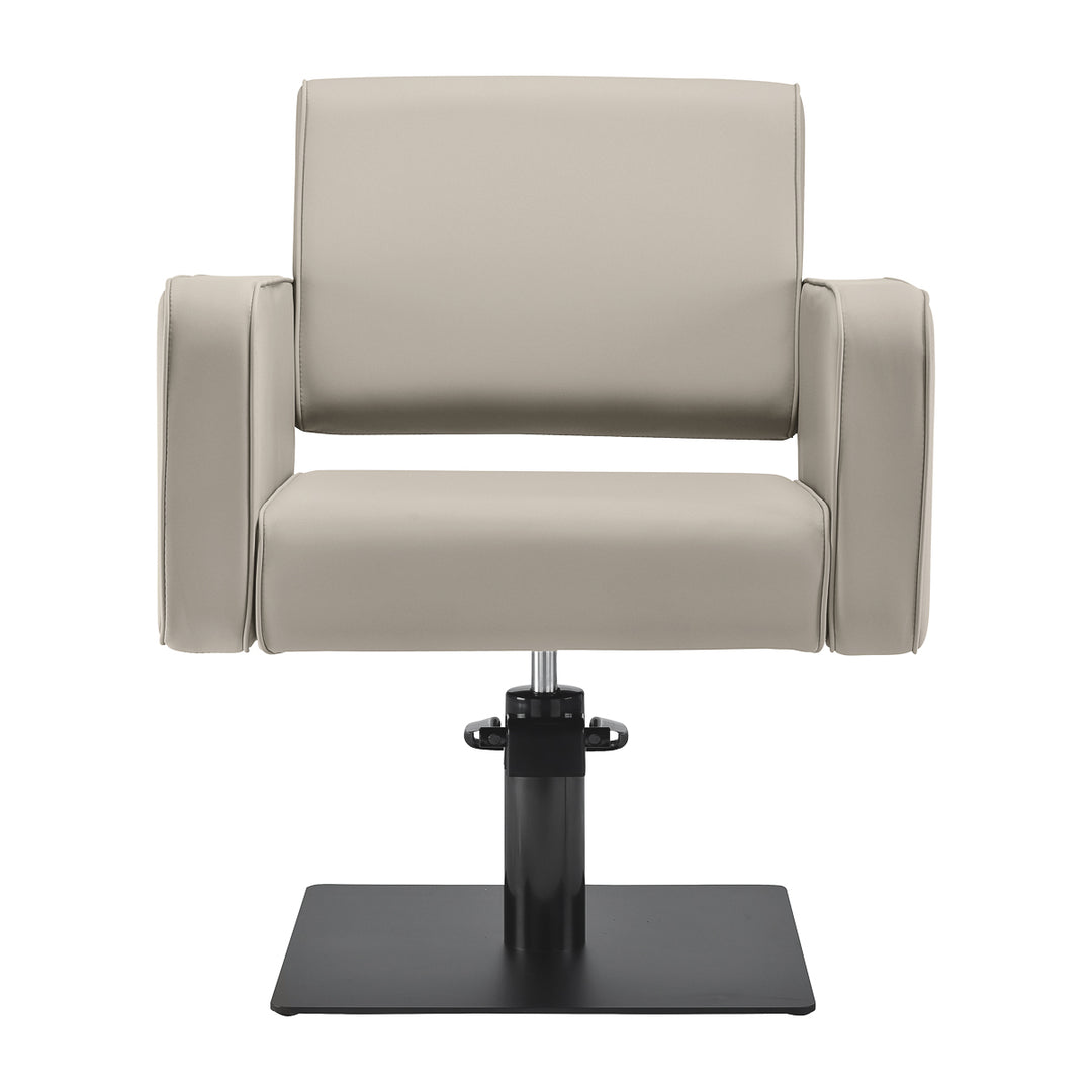 Poltrona parrucchiere Gabbiano Bilbao Beige-Nero - immagine 2
