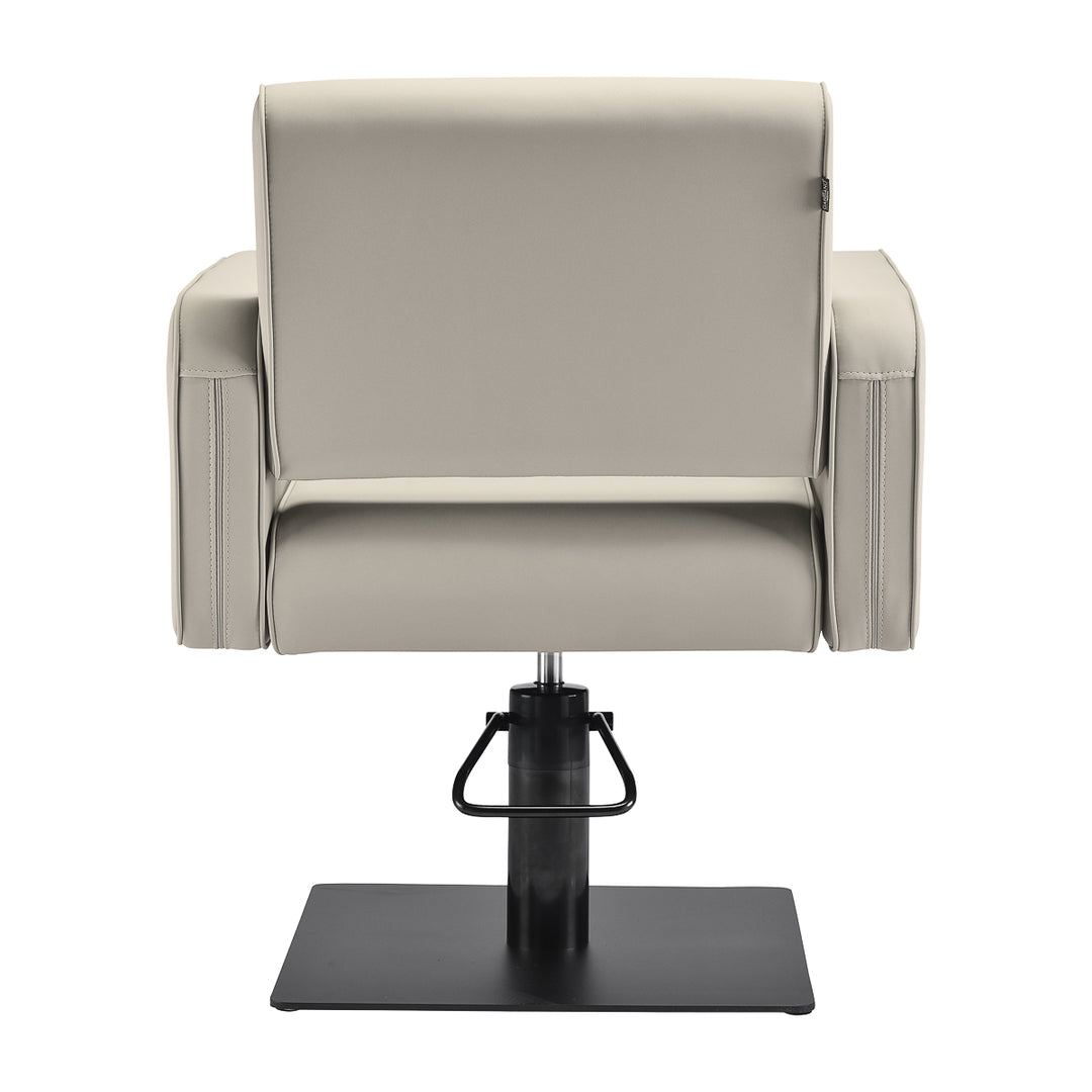 Poltrona parrucchiere Gabbiano Bilbao Beige-Nero - immagine 3