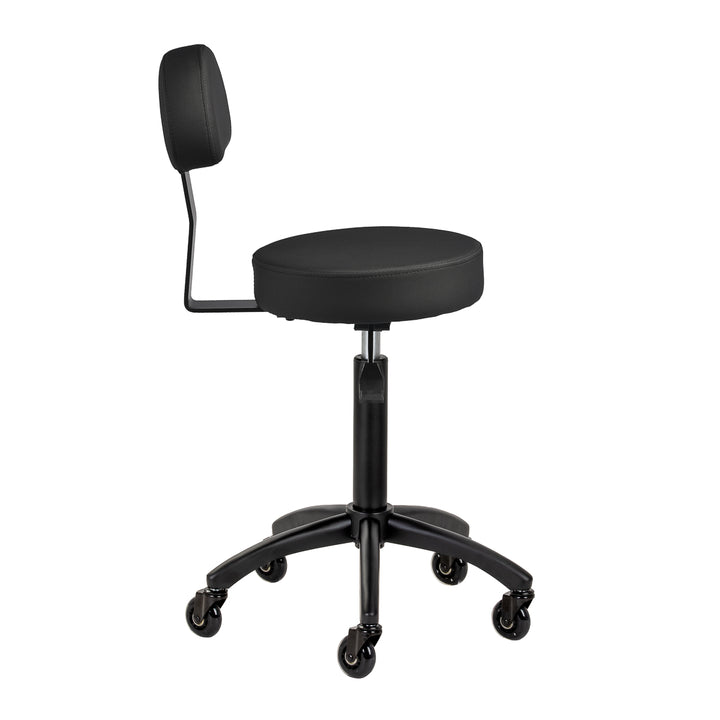 Sgabello a Sella con Schienale Gabbiano D026 Nero - immagine 4
