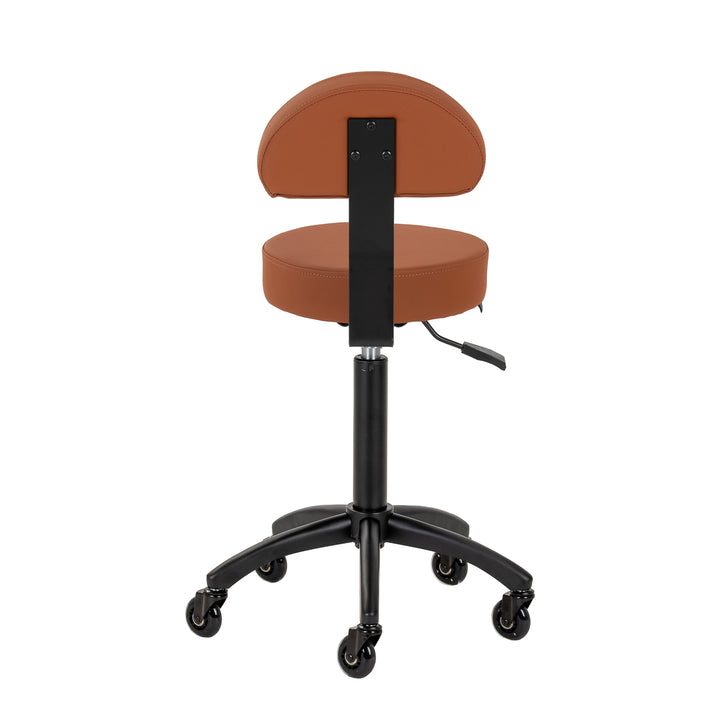 Sgabello a Sella con Schienale Gabbiano D026 Marrone - immagine 3