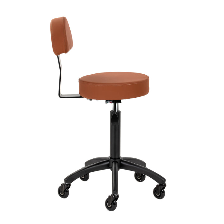 Sgabello a Sella con Schienale Gabbiano D026 Marrone - immagine 4