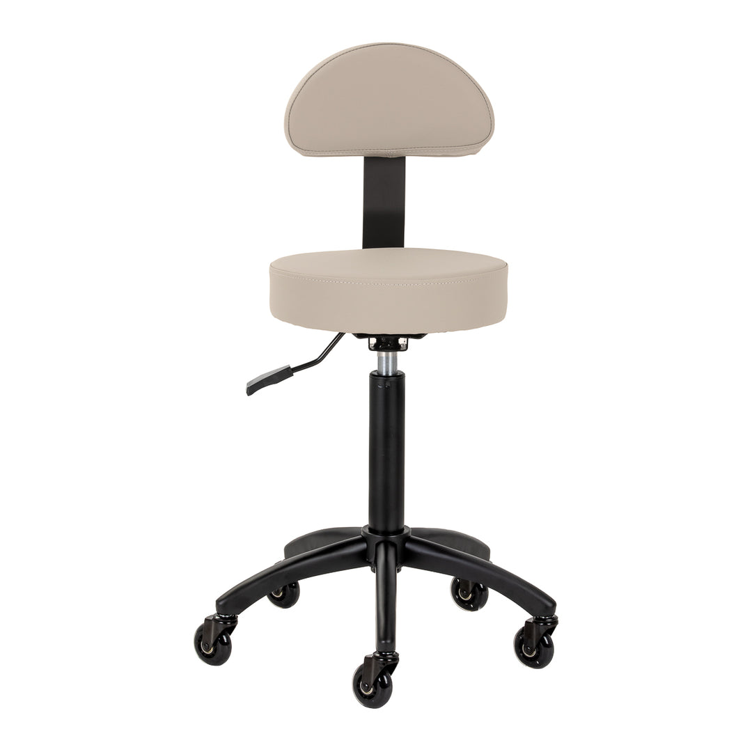 Sgabello a Sella con Schienale Gabbiano D026 Beige - immagine 2