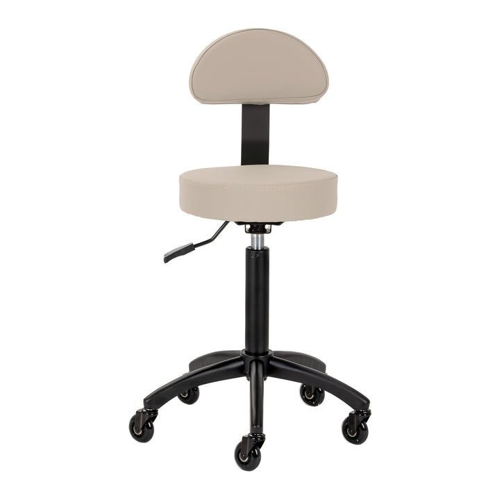 Sgabello a Sella con Schienale Gabbiano D026 Beige - immagine 2