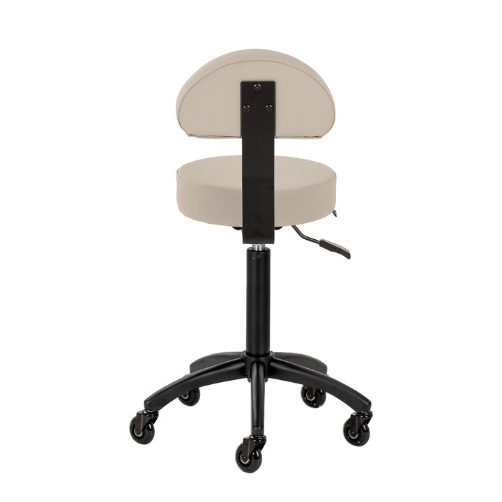 Sgabello a Sella con Schienale Gabbiano D026 Beige - immagine 3