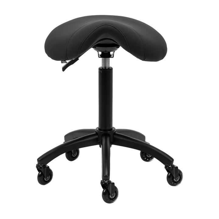 Sgabello a Sella Regolabile Gabbiano D032 Nero - immagine 2