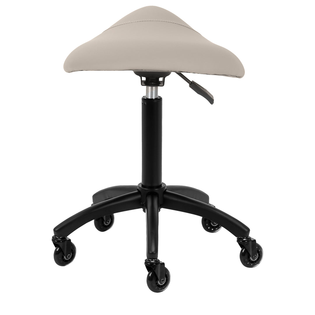 Sgabello Ergonomico con Ruote Gabbiano D032 Beige - immagine 4