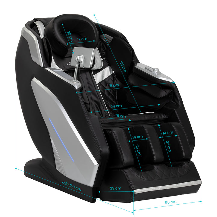 Poltrona massaggiante elettrica Sakura Prime 108 Nero - immagine 17