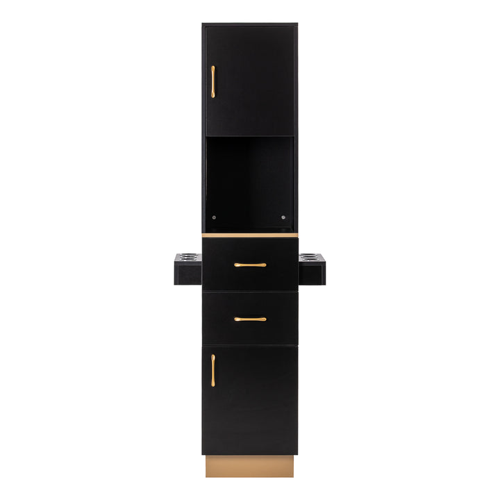Postazione barbiere Gabbiano Totem Nero-Oro - immagine 3