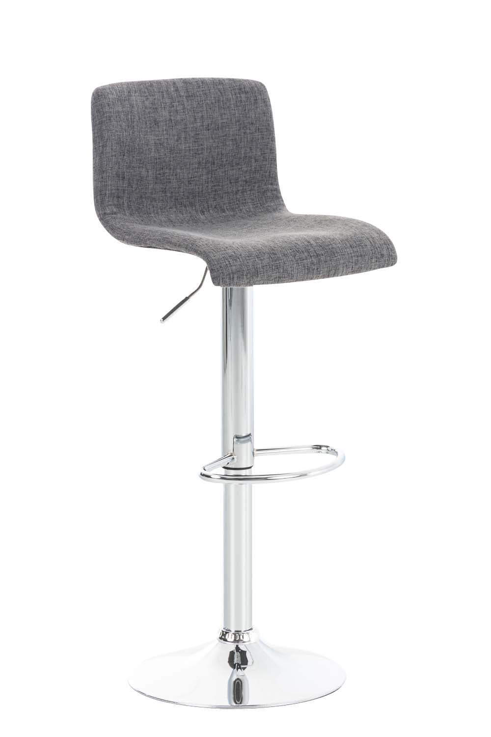 Set da 2 Sgabelli da Bar 105 Tessuto Grigio chiaro - immagine 2