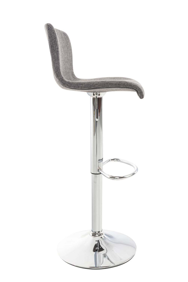 Set da 2 Sgabelli da Bar 105 Tessuto Grigio chiaro - immagine 4