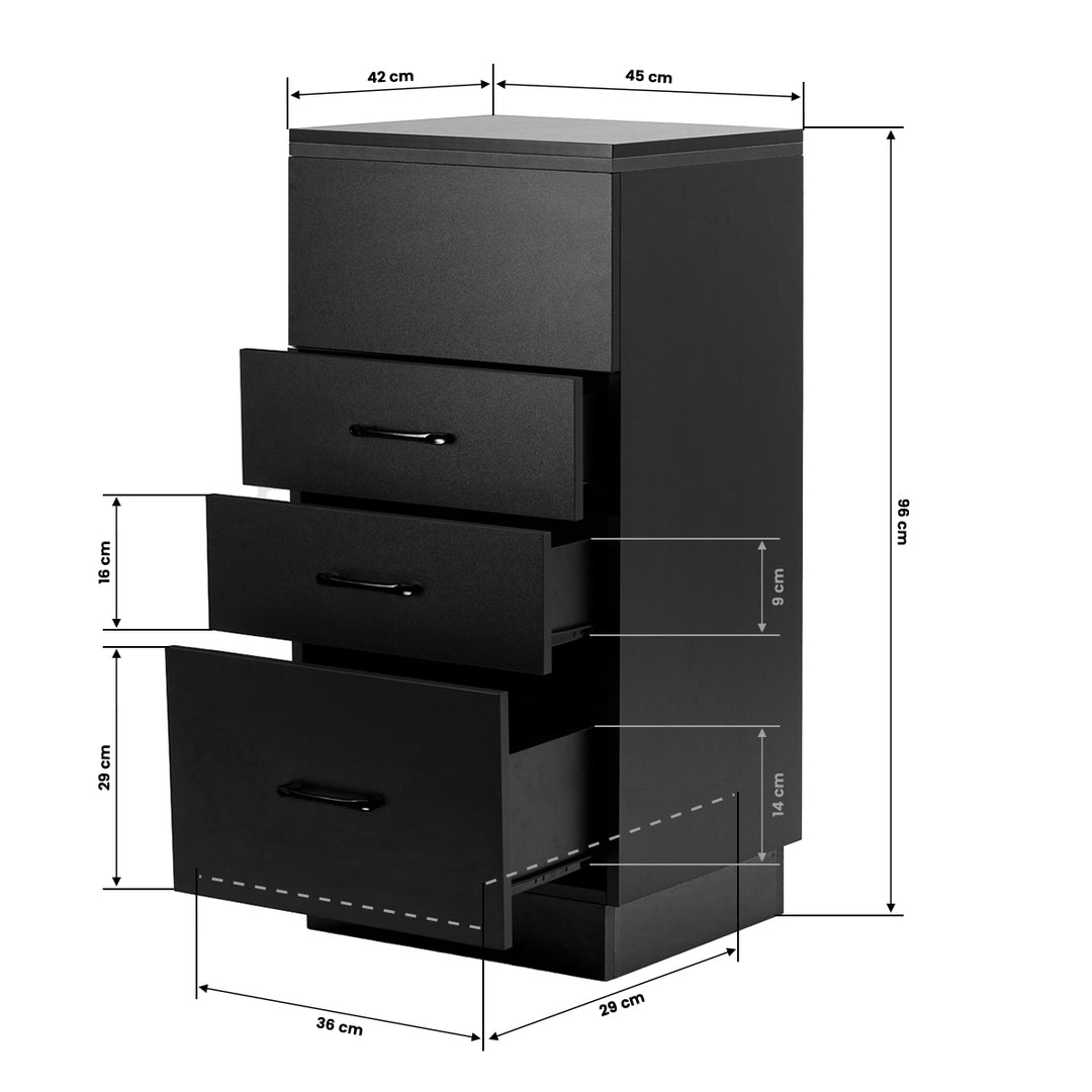 Carrello Parrucchiere Gabbiano 2027B Nero - immagine 14