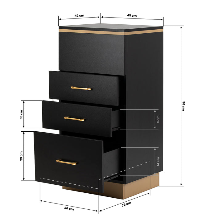 Carrello Parrucchiere Gabbiano 2027BG Nero - immagine 14