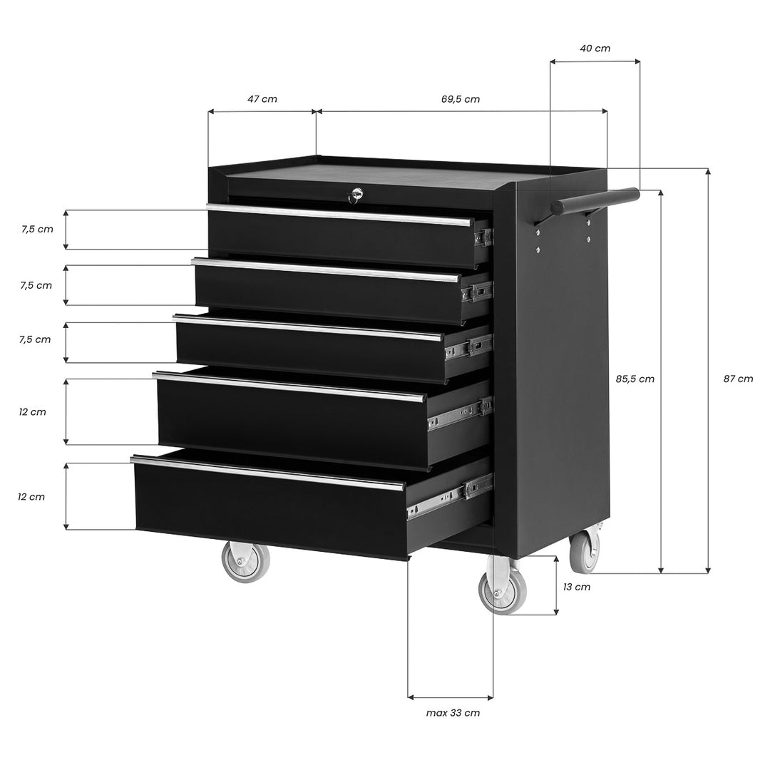 Carrello Estetista Pro-Ink 005 Nero - immagine 9