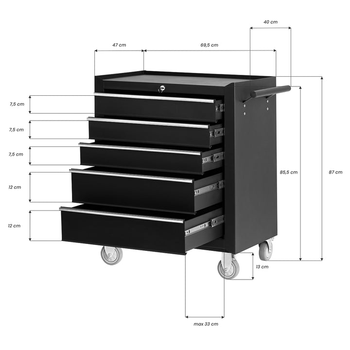 Carrello Estetista Pro-Ink 005 Nero - immagine 9