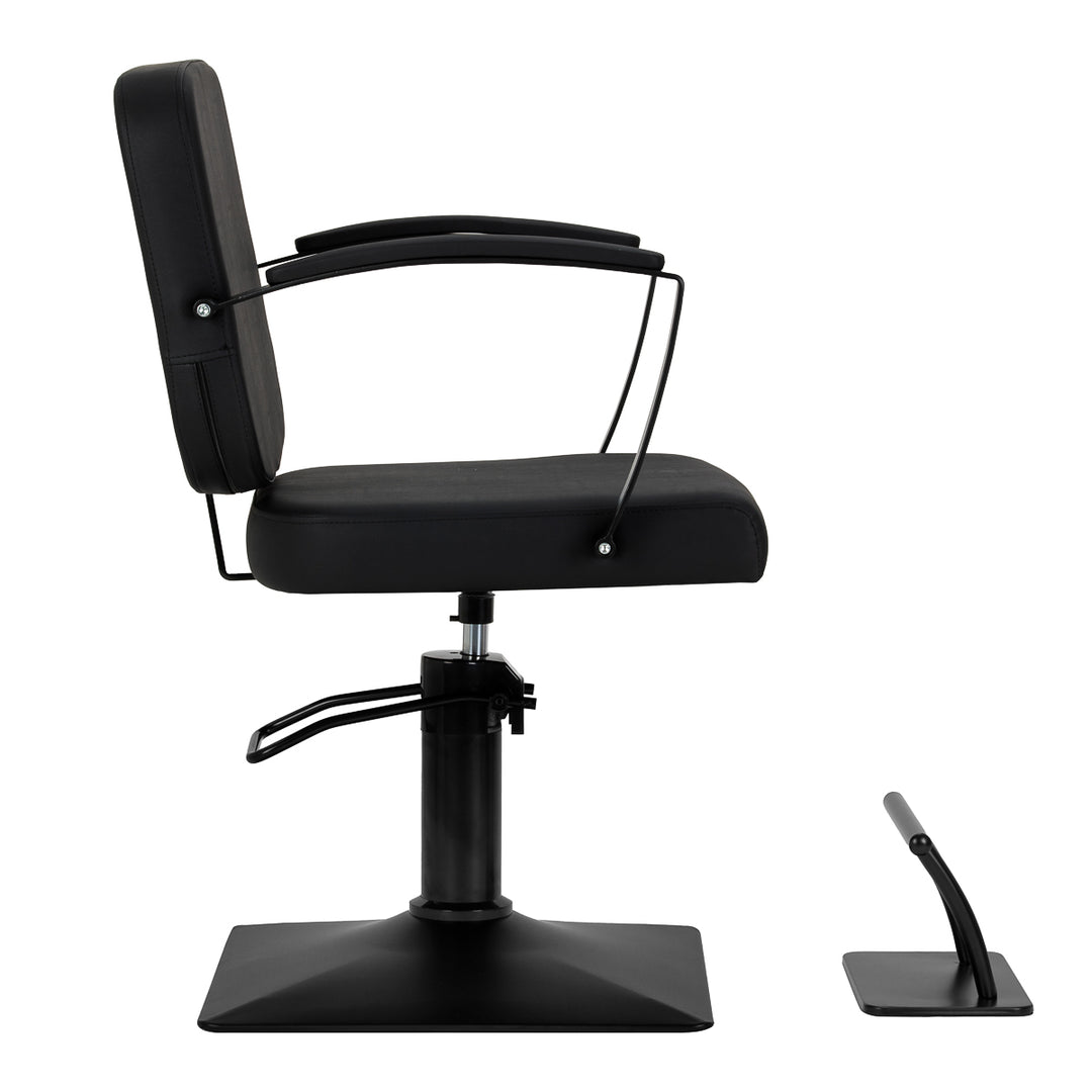 Poltrona parrucchiere Hair System Edge Noir Nero - immagine 3