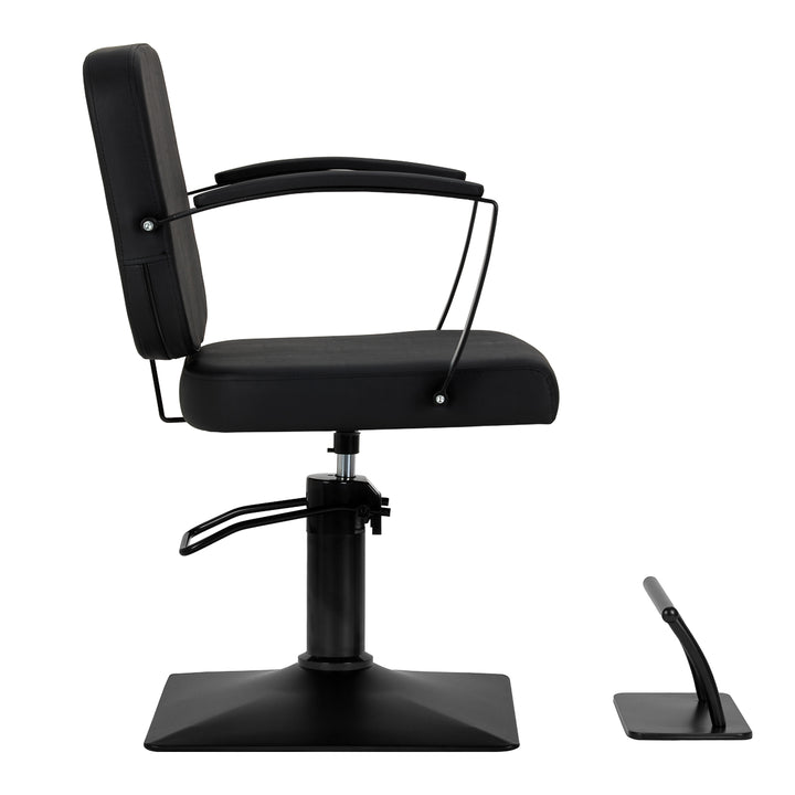 Poltrona parrucchiere Hair System Edge Noir Nero - immagine 3