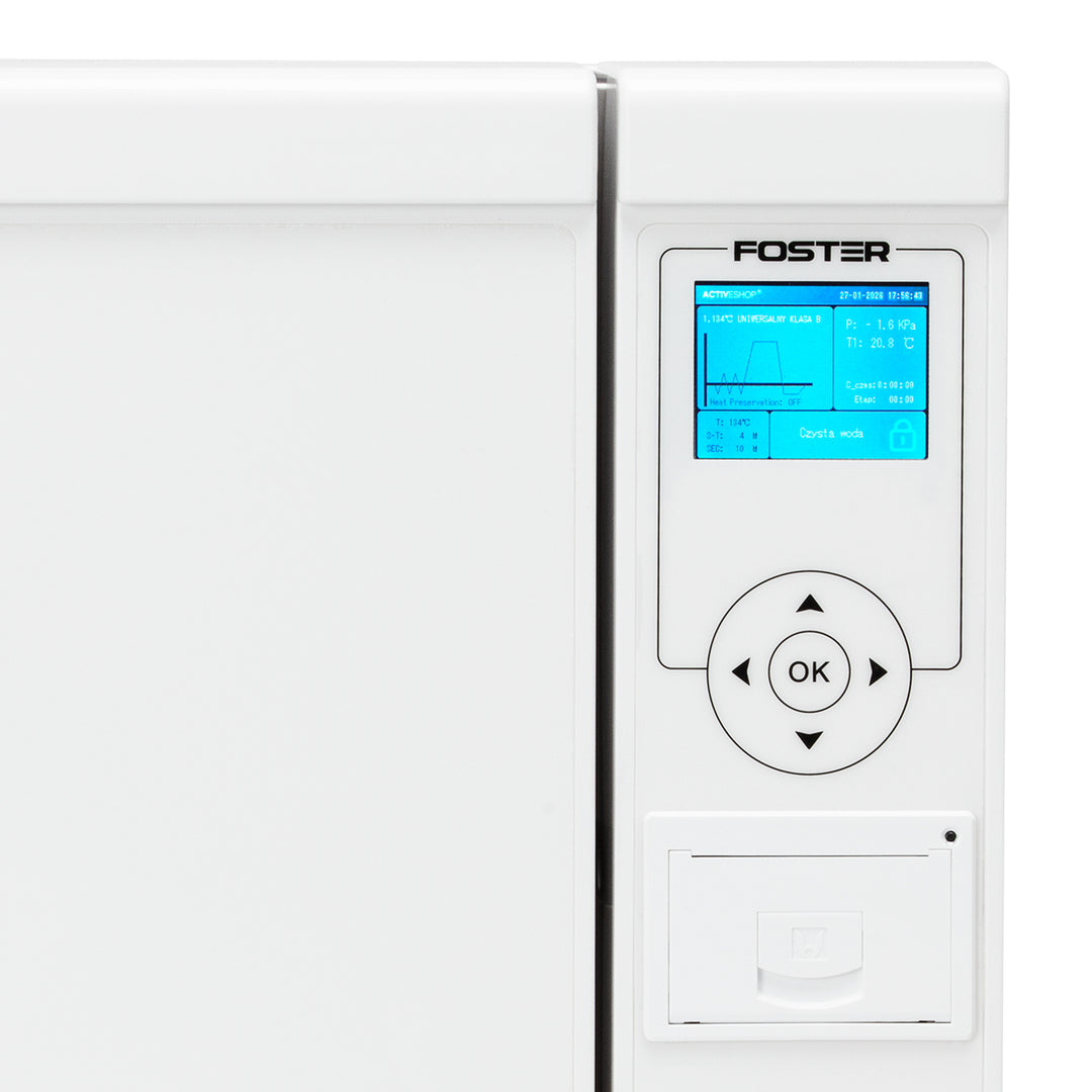 Autoclave Fomos Foster 8 L Classe B Medicale Bianco - immagine 4
