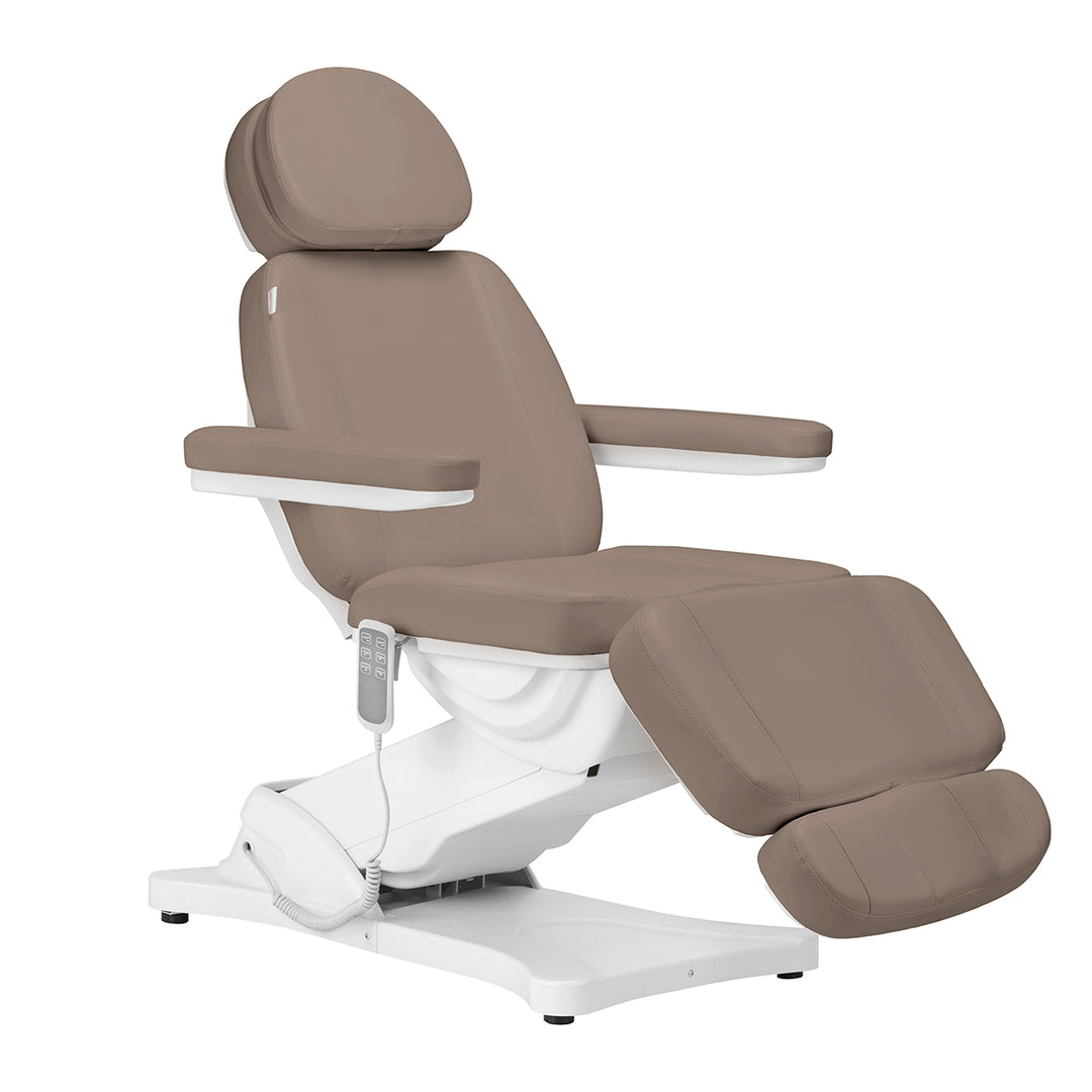 Poltrona Estetista Elettrica Sillon Classic 3 Motori Marrone - immagine 2