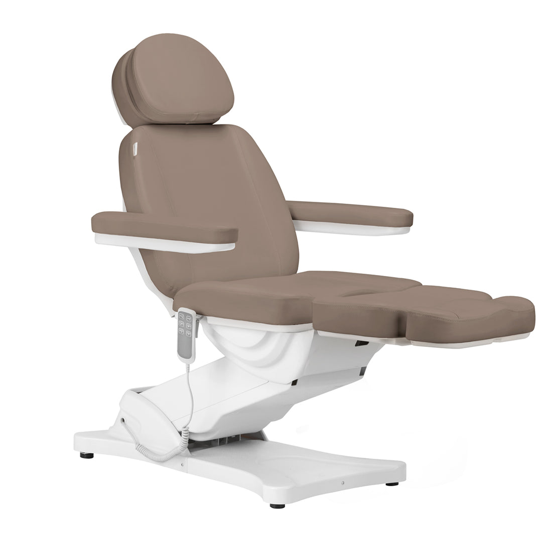 Poltrona Estetista Elettrica Sillon Classic 3 Motori Marrone - immagine 3