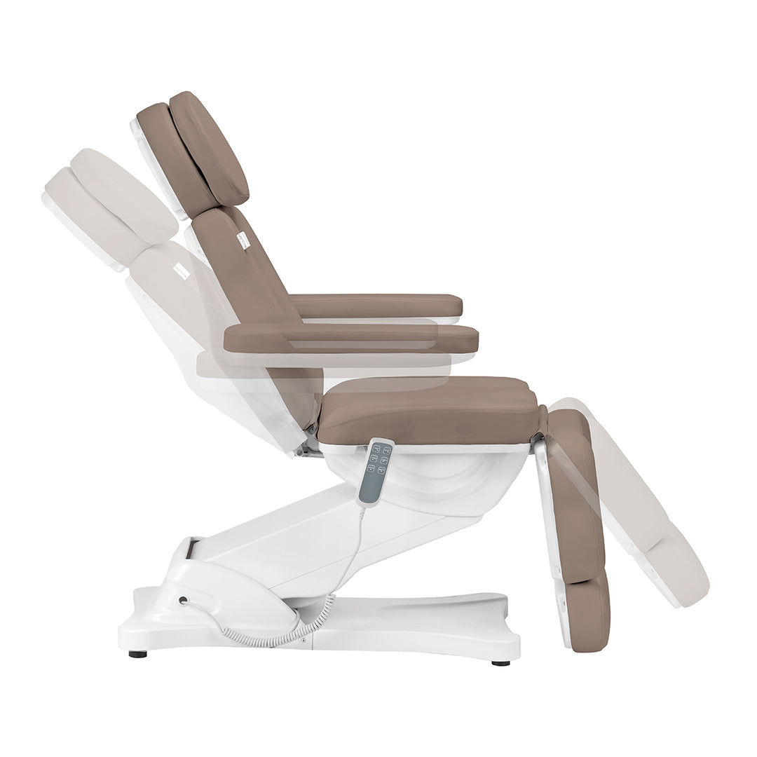 Poltrona Estetista Elettrica Sillon Classic 3 Motori Marrone - immagine 5