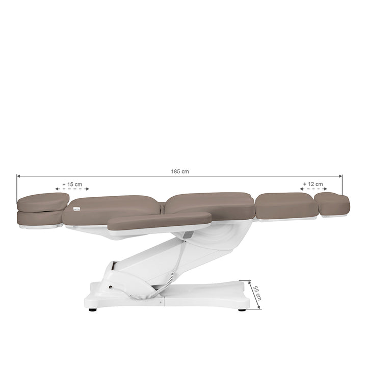 Poltrona Estetista Elettrica Sillon Classic 3 Motori Marrone - immagine 19