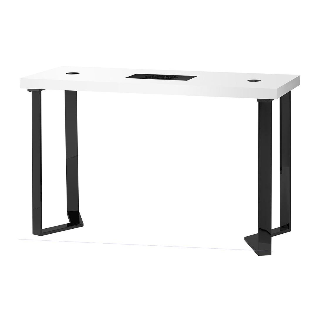 Tavolo da Manicure Momo 05 Nero-Bianco con Aspiratore - immagine 3