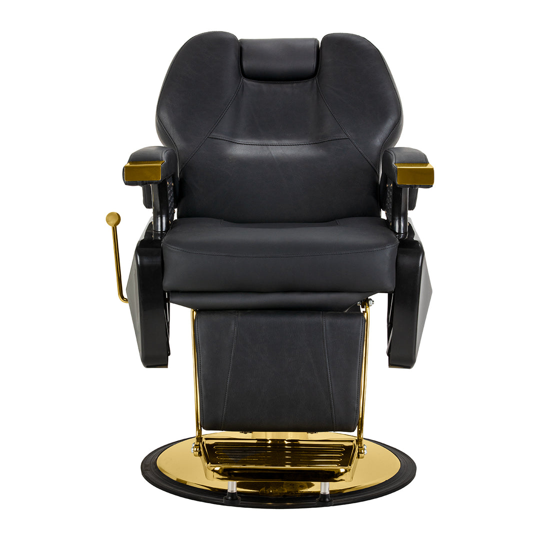 Poltrona Barbiere Hair System New York Nero-Oro - immagine 2