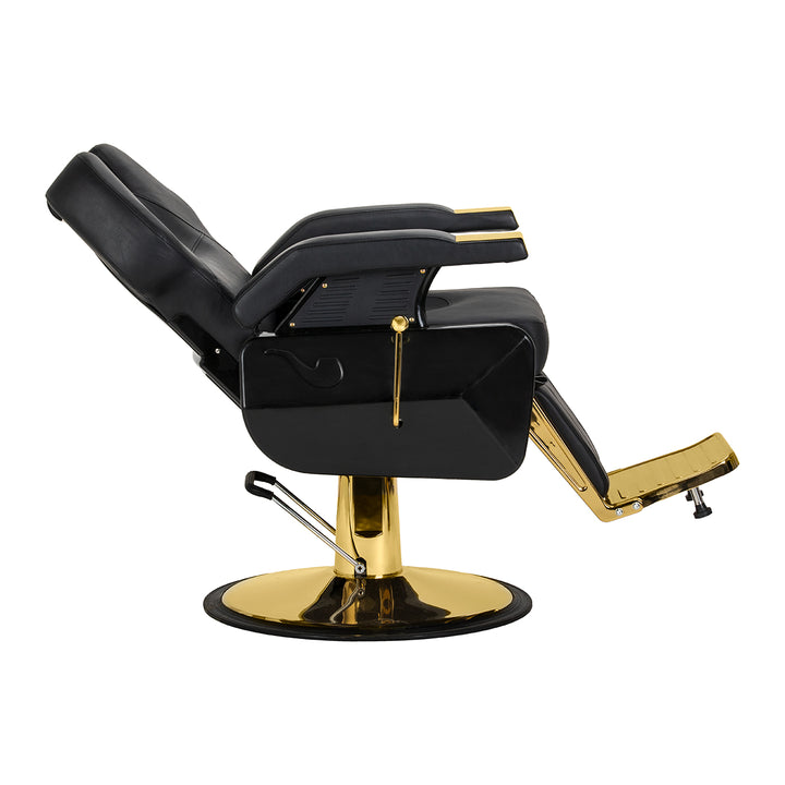 Poltrona Barbiere Hair System New York Nero-Oro - immagine 5