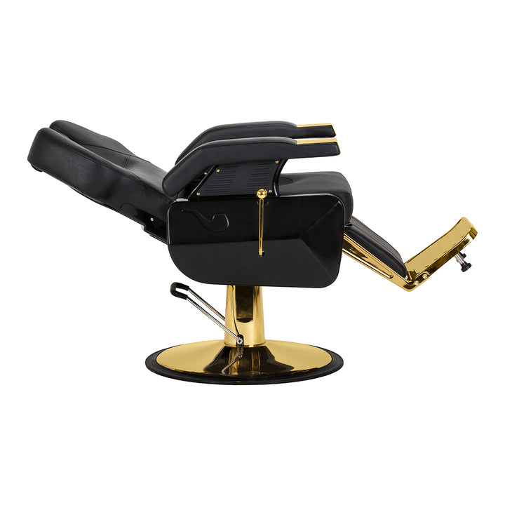 Poltrona Barbiere Hair System New York Nero-Oro - immagine 6