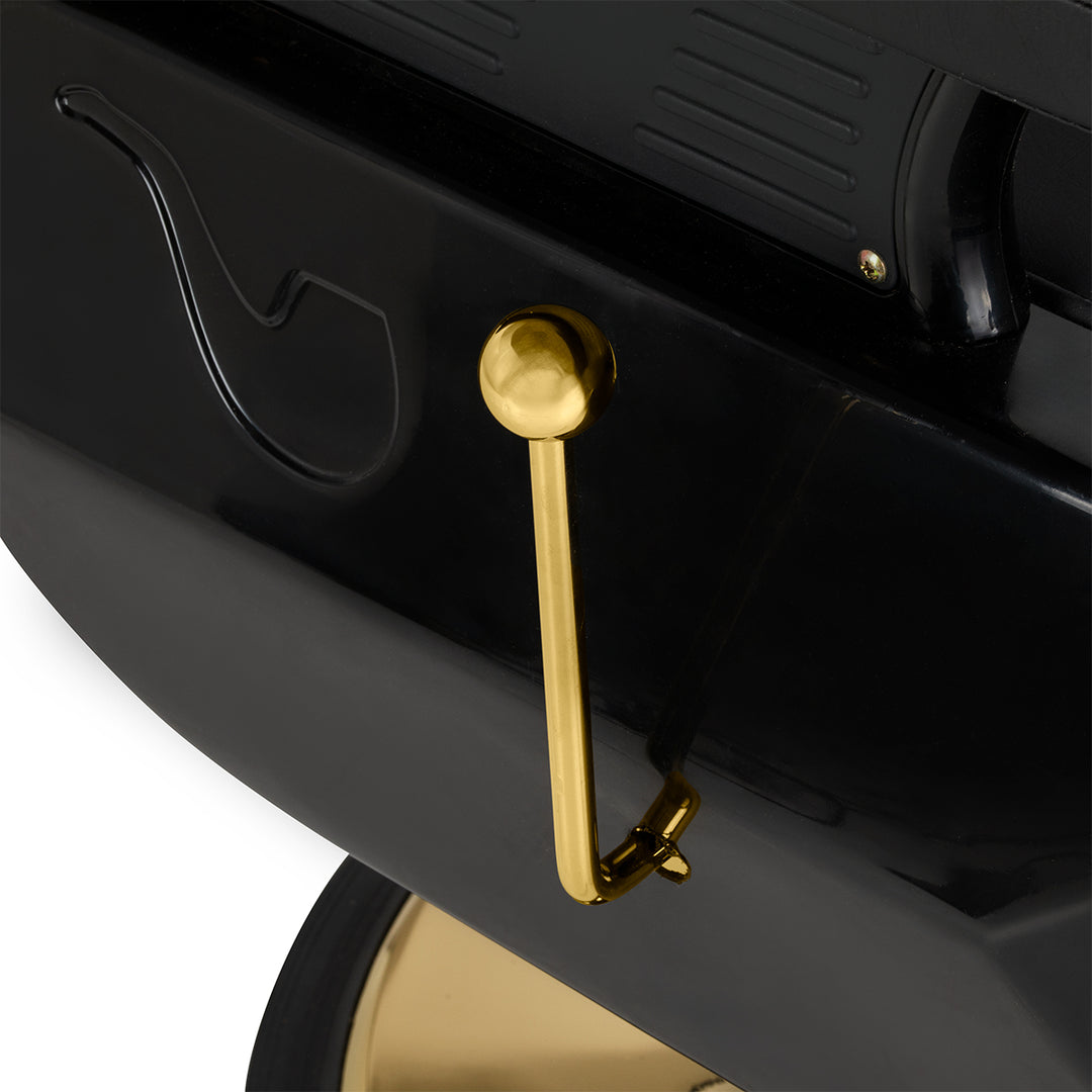 Poltrona Barbiere Hair System New York Nero-Oro - immagine 9
