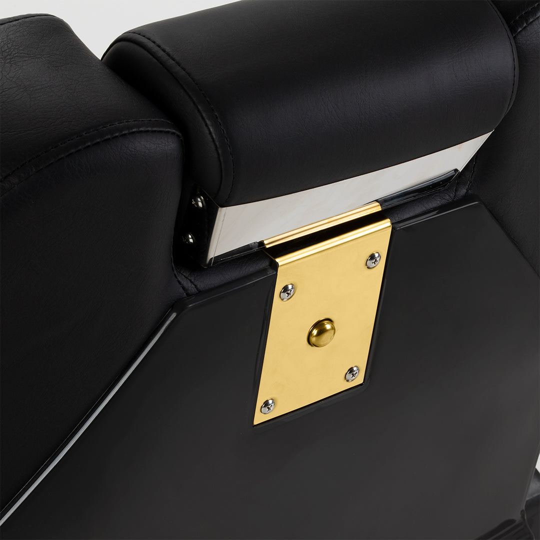Poltrona Barbiere Hair System New York Nero-Oro - immagine 11