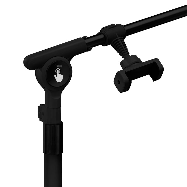 Lampada Extension Ciglia LED con Treppiede e Colore e Intensità Regolabili Glow Nero - immagine 7