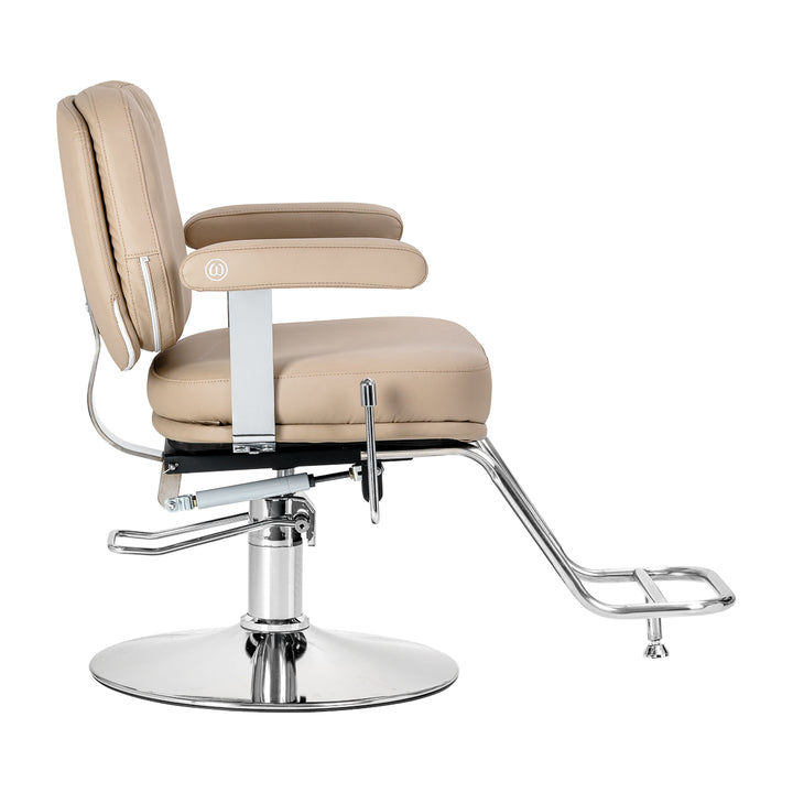 Poltrona da parrucchiere Omega Astra Plus Beige - immagine 2