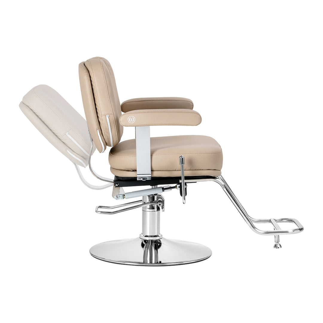 Poltrona da parrucchiere Omega Astra Plus Beige - immagine 3