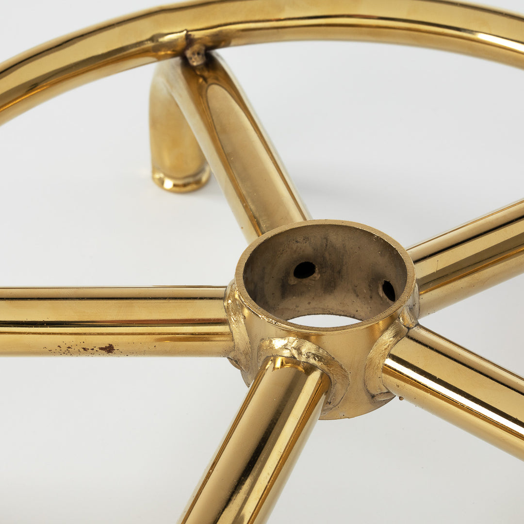 Sgabello Ergonomico con Ruote e Schienale 6001-G Oro-Nero - immagine 6