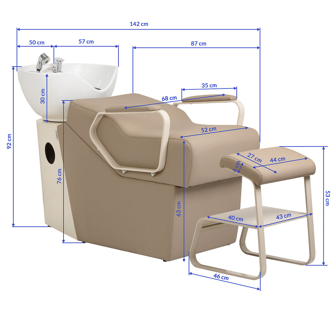 Lavatesta Parrucchiere Omega Marina Beige - immagine 14