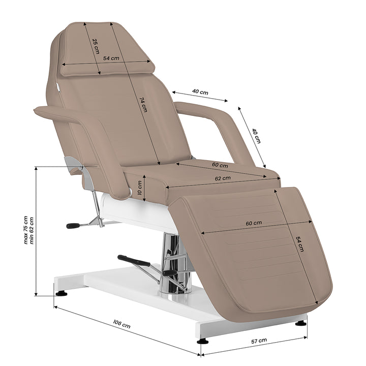 Lettino da massaggio idraulico Sillon v2 210 Marrone - immagine 18