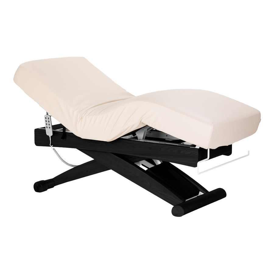Lettino da massaggio elettrico Sillon Siesta Crema-Nero