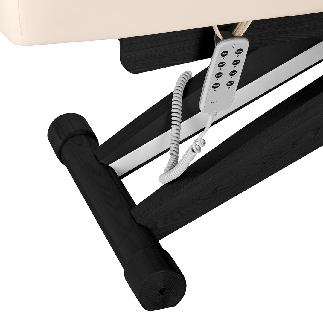 Lettino da massaggio elettrico Sillon Siesta Crema-Nero - immagine 16