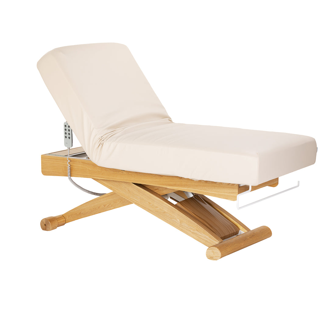 Lettino da massaggio elettrico Sillon Siesta Crema-Marrone chiaro - immagine 3