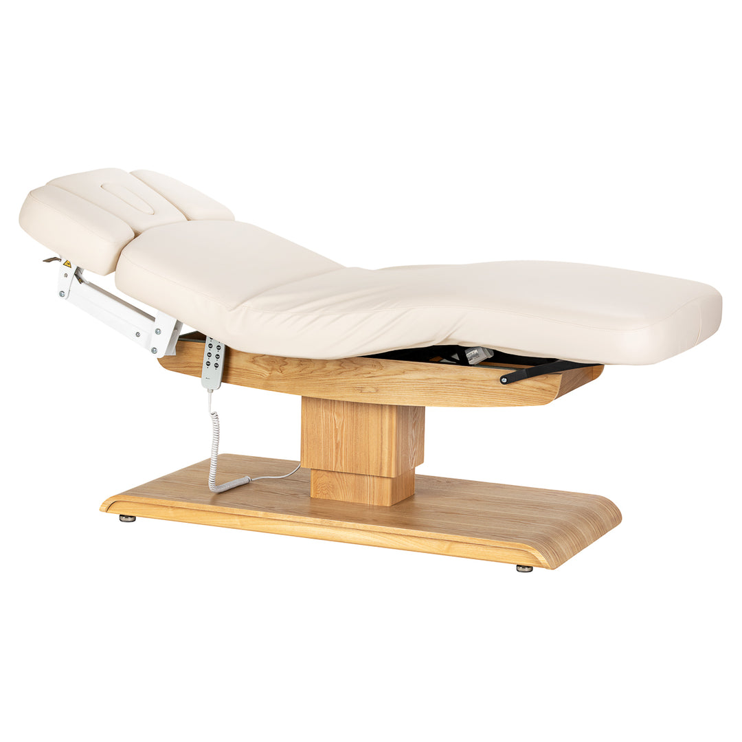 Lettino da massaggio elettrico Sillon Relax Crema-Marrone chiaro