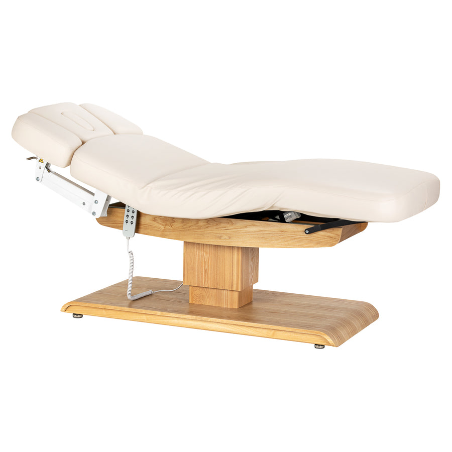 Lettino da massaggio elettrico Sillon Relax Crema-Marrone chiaro