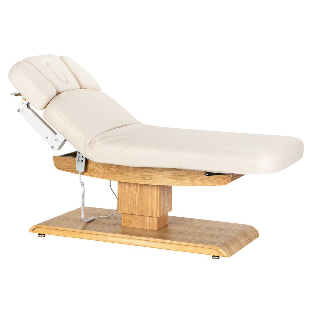 Lettino da massaggio elettrico Sillon Relax Crema-Marrone chiaro - immagine 2