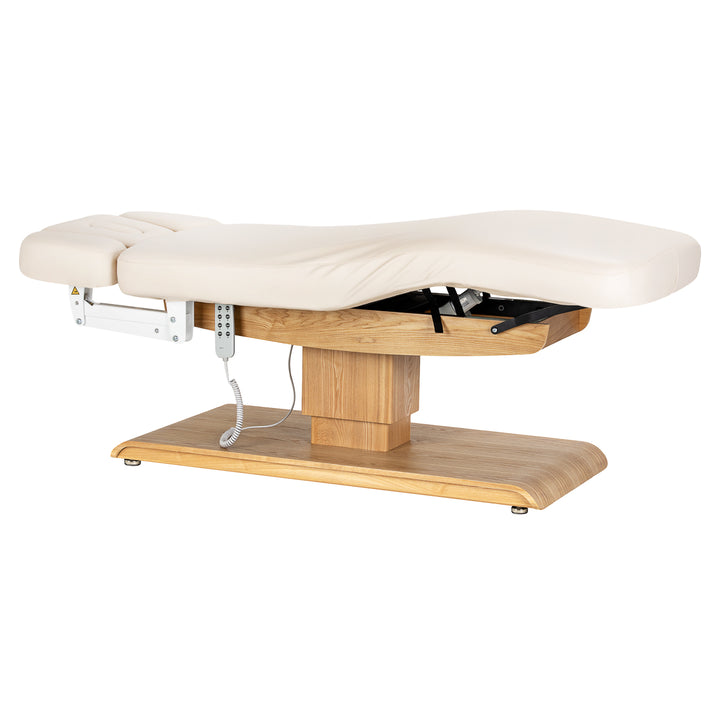 Lettino da massaggio elettrico Sillon Relax Crema-Marrone chiaro - immagine 3