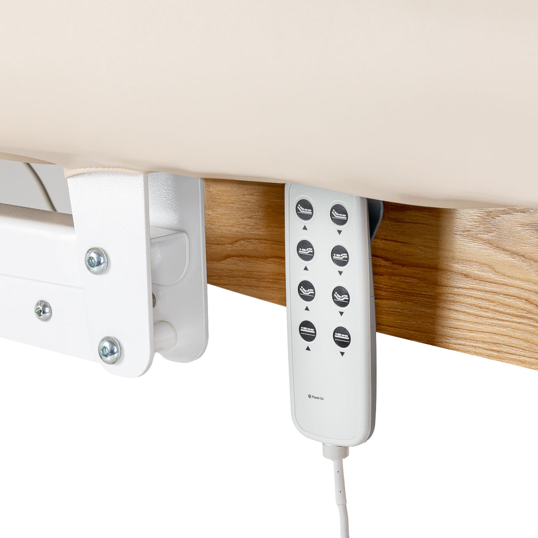 Lettino da massaggio elettrico Sillon Relax Crema-Marrone chiaro - immagine 7