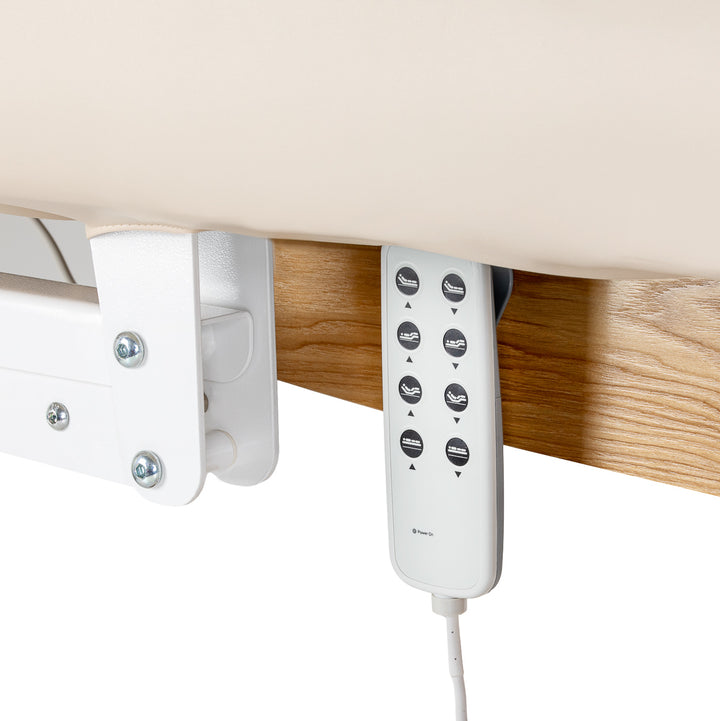 Lettino da massaggio elettrico Sillon Relax Crema-Marrone chiaro - immagine 7