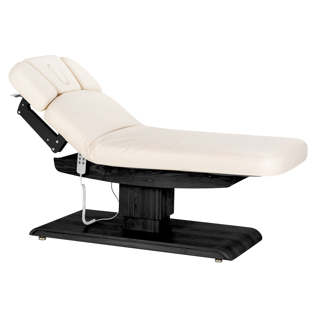 Lettino da massaggio elettrico Sillon Relax Crema-Nero - immagine 2