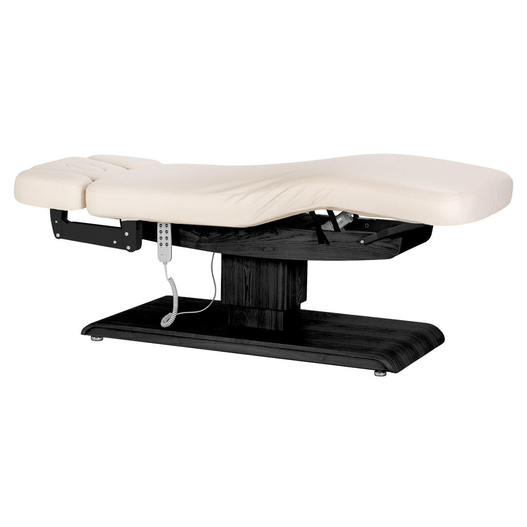Lettino da massaggio elettrico Sillon Relax Crema-Nero - immagine 3